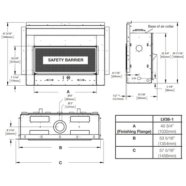 Napoleon Vector 38 Linear Direct-Vent Gas Fireplace - LV38N-1
