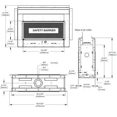 Napoleon Vector 50 See-Through Linear Direct-Vent Gas Fireplace - LV50N2-2