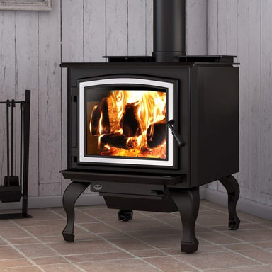 Osburn 3300 Wood Stove OB03300 FRONT AND SIDE VIEW