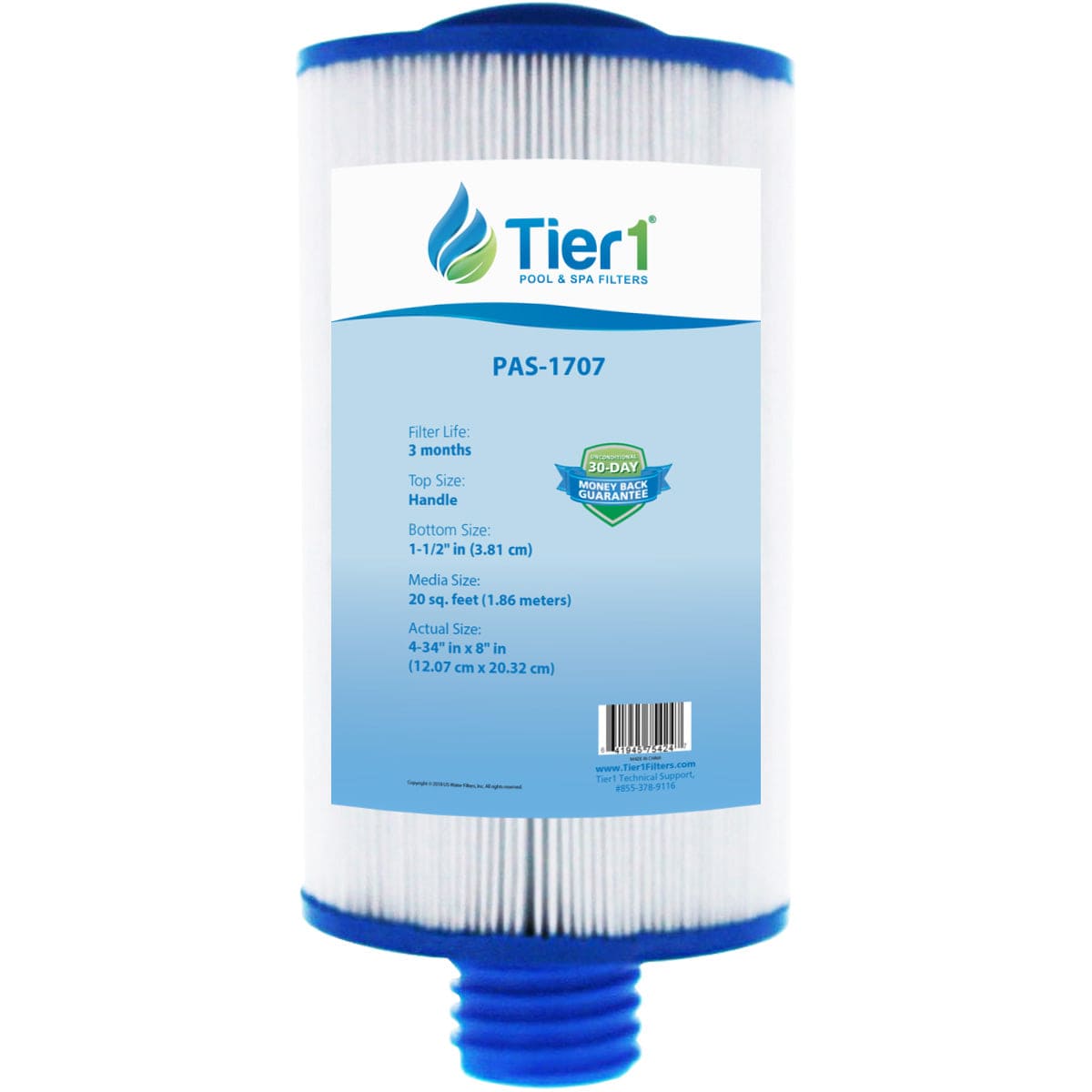 PLEATCO-PSANT20P3 Comparable Replacement filter Cartridge by Tier1 WITH LABEL