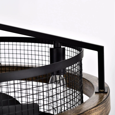 Parrot Uncle 21 In. Industrial Ceiling Fan with Lighting and Remote Control CLOSER VIEW