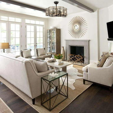 Parrot Uncle 31 In. Linda Farmhouse Ceiling Fan with Lighting in Saddlebrown SAMPLE PHOTO