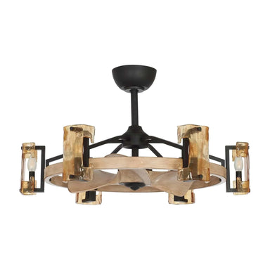 Parrot Uncle 34 In. Bucholz Modern Ceiling Fan with Lighting and Wood Finish FULL VIEW