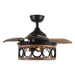 Parrot Uncle 36 In. Mirelle Farmhouse Ceiling Fan with Lighting and Remote Control FULL VIEW