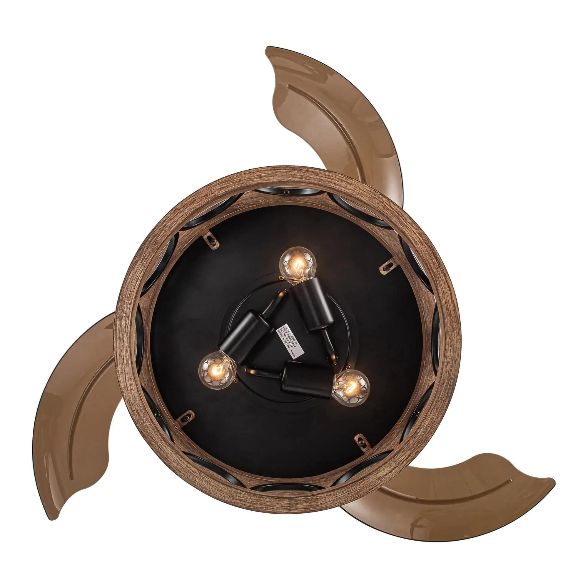 Parrot Uncle 36 In. Mirelle Farmhouse Ceiling Fan with Lighting and Remote Control CLOSER VIEW