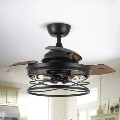 Parrot Uncle 36 In. Petra Industrial Ceiling Fan with Lighting and Remote Control SAMPLE PHOTO