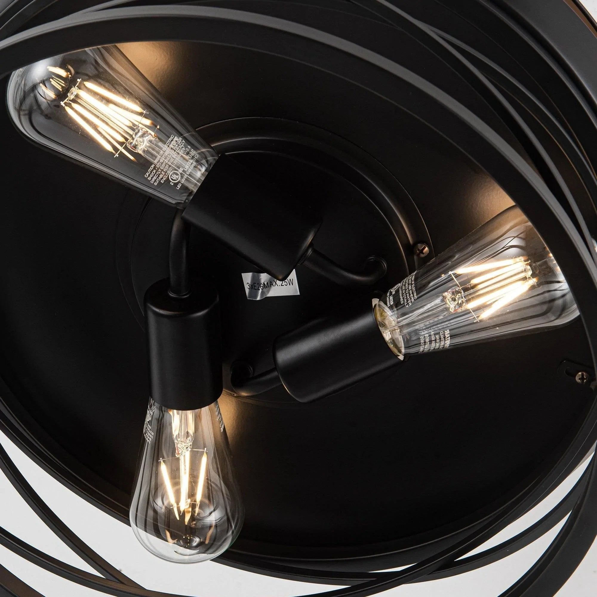 Parrot Uncle 36 In. Petra Industrial Ceiling Fan with Lighting and Remote Control CLOSER VIEW