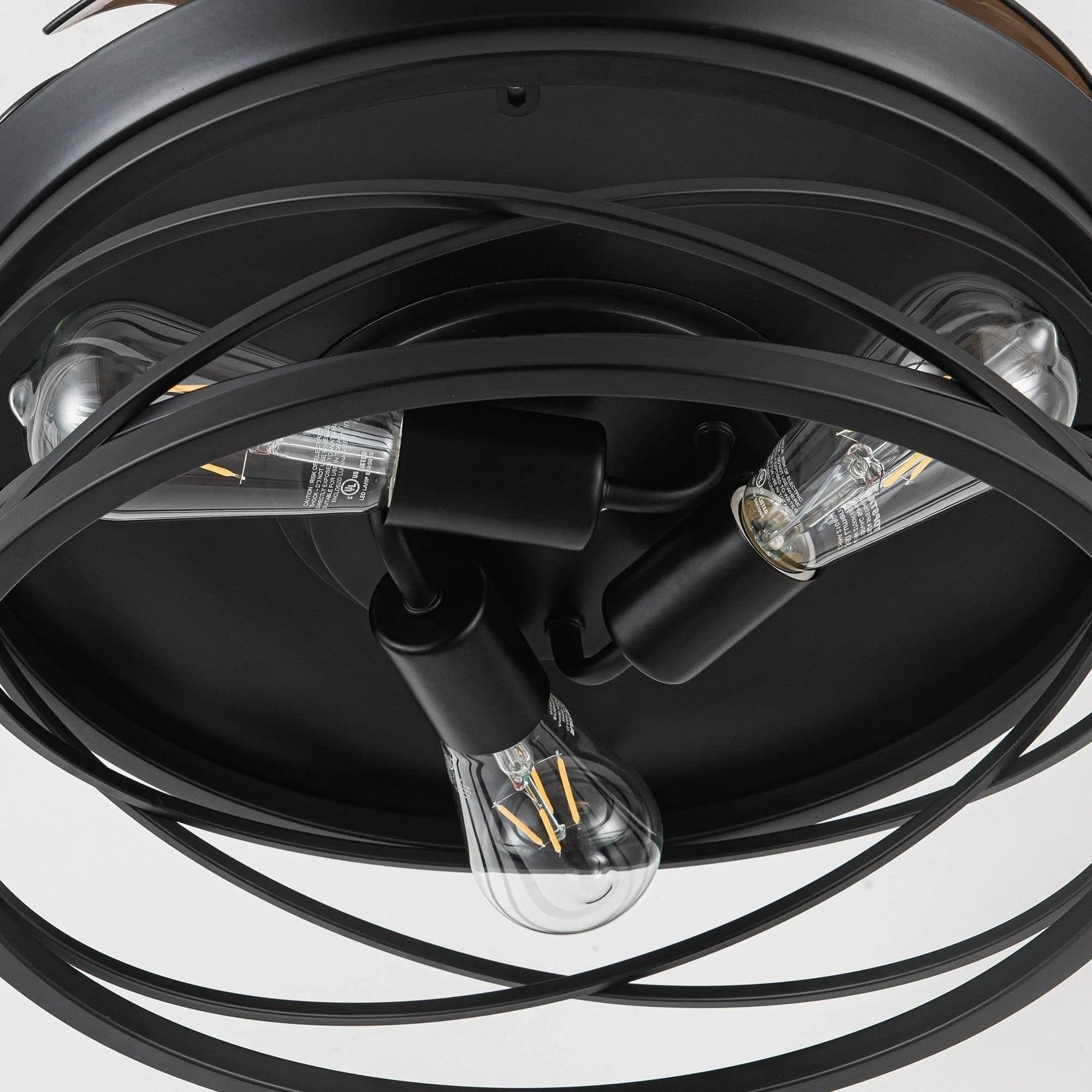 Parrot Uncle 36 In. Petra Industrial Ceiling Fan with Lighting and Remote Control CLOSER VIEW