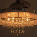 Parrot Uncle 42 In. Modern Crystal Ceiling Fan with Lighting and Remote Control SAMPLE PHOTO