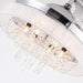 Parrot Uncle 42 In. Modern Crystal Ceiling Fan with Lighting and Remote Control CLOSER VIEW