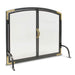 Pilgrim 39" Black Refined Rivet Mesh Door Screen FRONT VIEW