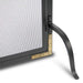 Pilgrim 39" Black Refined Rivet Mesh Door Screen CLOSE UP VIEW