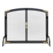 Pilgrim 39" Black Refined Rivet Mesh Door Screen FRONT VIEW