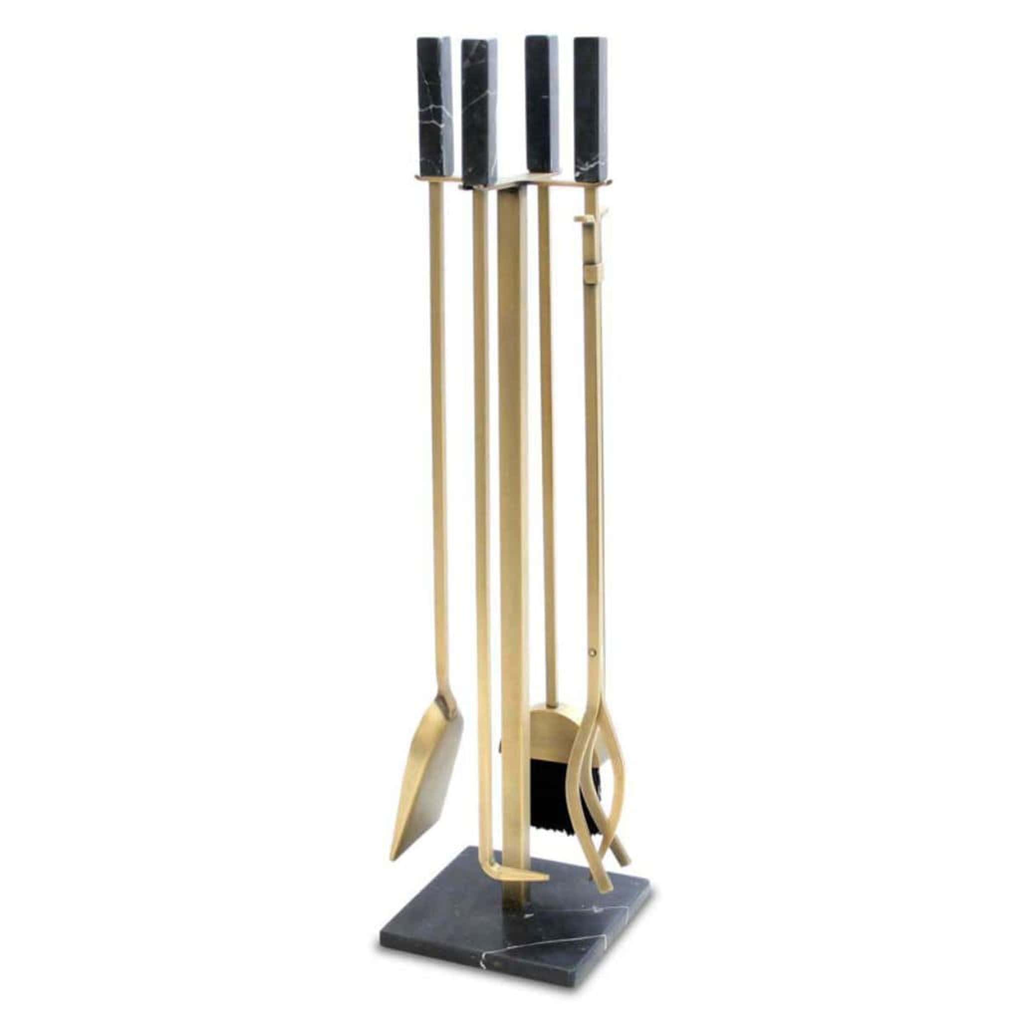 Pilgrim 33" 4-Piece Burnished Brass Marble – Nero Tool Set COMPLETE SET