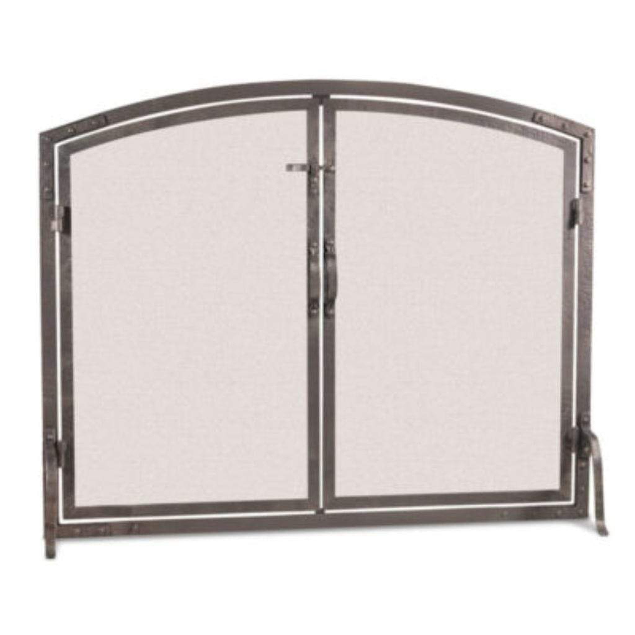 Pilgrim 42" Forged Iron Arched Operable Door Screen FRONT VIEW