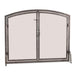 Pilgrim 42" Forged Iron Arched Operable Door Screen FRONT VIEW