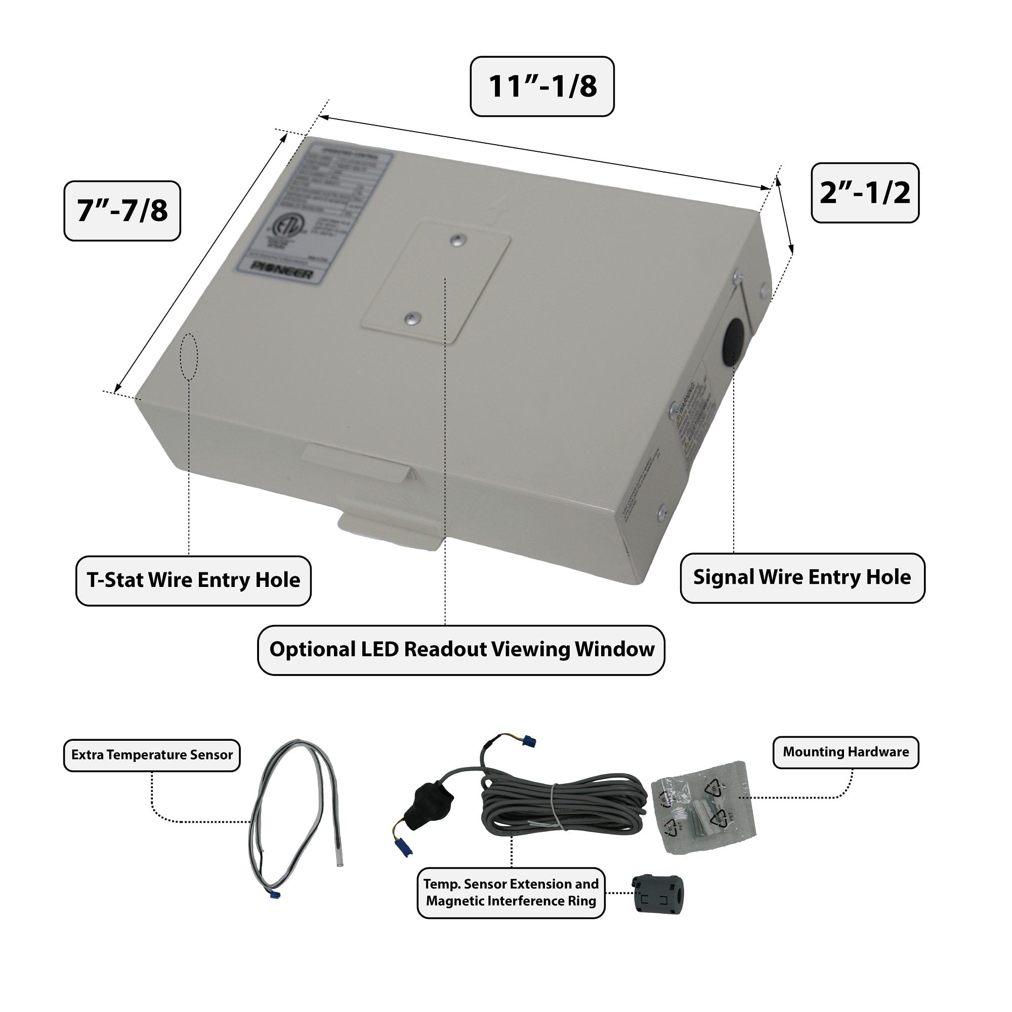 Pioneer 24V Interface Module Kit for Pioneer® Quantum Series 230V Mini Split Systems (TST-24VIM-ECFMS) 