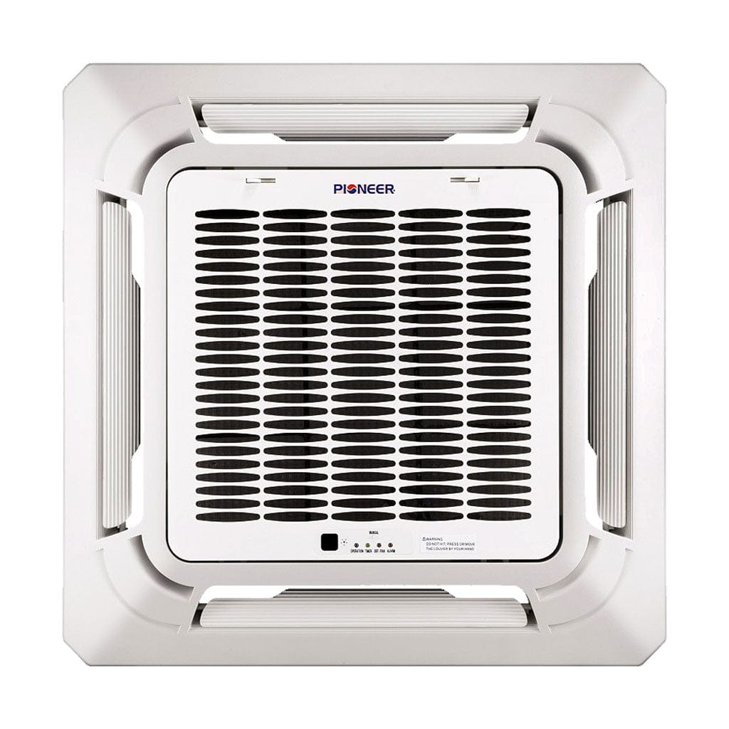 Pioneer® 12,000 BTU 21.5 SEER 115V SEER 8-Way Compact Cassette Mini-Split Air Conditioner Heat Pump System Full Set FRONT VIEW