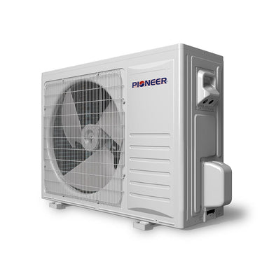 Pioneer® 24,000 BTU 17 SEER2 Ducted Central Split Inverter+ Condenser AC Heat Pump Outside Section 230V SIDE VIEW