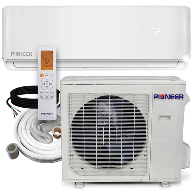 Pioneer® 30,000 BTU 18.6 SEER2 Ductless Mini-Split Inverter+ Air Conditioner Heat Pump System Full Set 230V COMPLETE SET