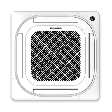 Pioneer® 36,000 BTU 19.2 SEER2 8-Way Slim Cassette Mini-Split Air Conditioner Heat Pump System Full Set 230V FRONT VIEW