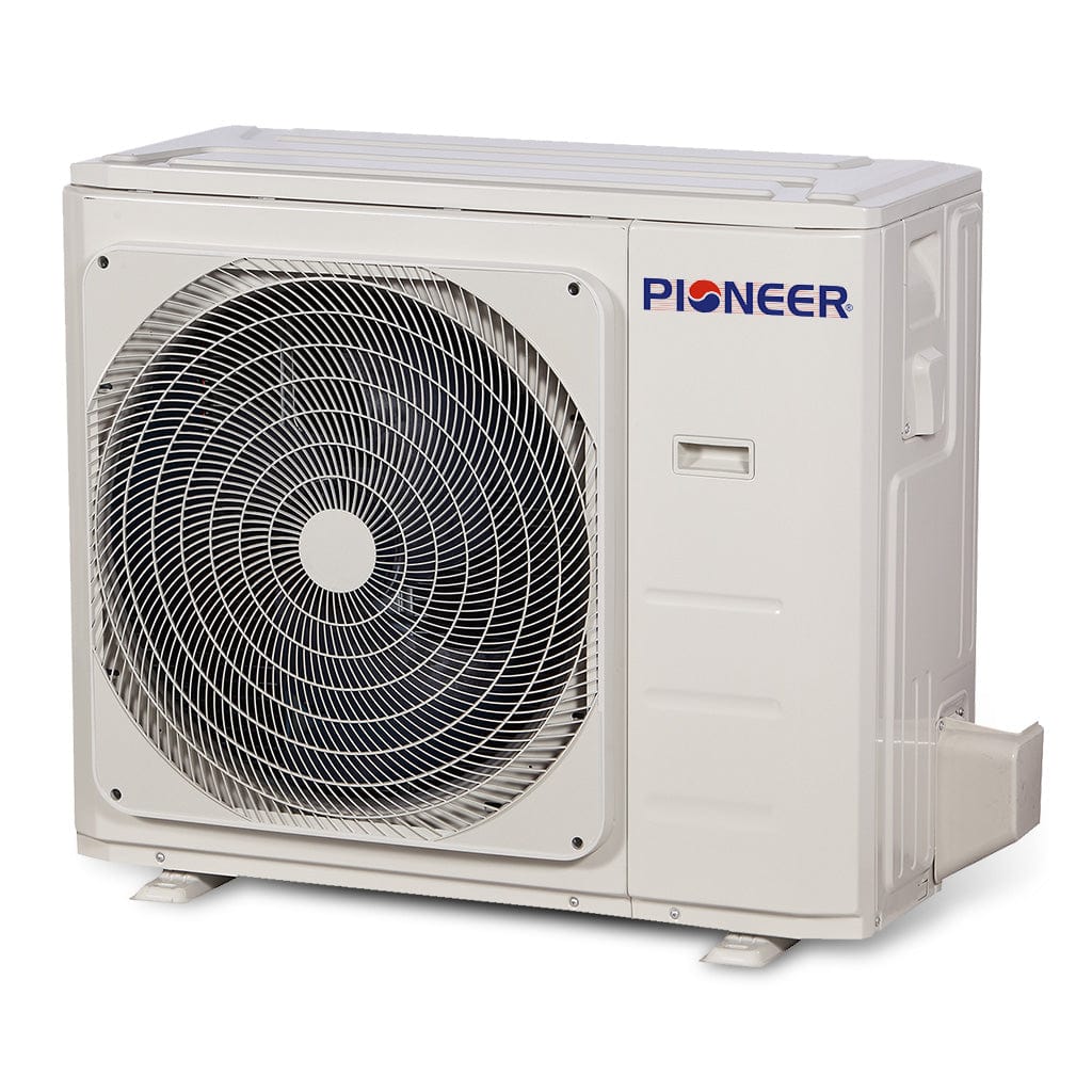 Pioneer® 36,000 BTU 15.8 SEER2 Ceiling Concealed Ducted Mini-Split Inverter+ Air Conditioner Heat Pump System Full Set 230V SIDE VIEW