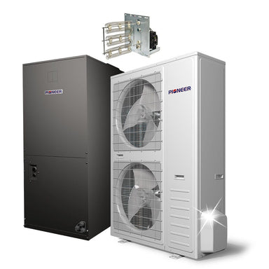 Pioneer® 48,000 BTU 17.5 SEER2 Ducted Central Split Inverter+ Air Conditioner Heat Pump System, 2nd Generation COMPLETE SET