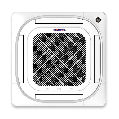 Pioneer® 48,000 BTU 18.5 SEER2 8-Way Slim Cassette Mini-Split Air Conditioner Heat Pump System Full Set 230V FRONT VIEW