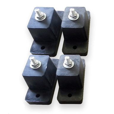 Pioneer 4 Piece Rubber Vibration Absorber Feet Kit (Tall Mount) for Ductless Mini Split Systems (RUB-VIBABS-4PS) FRONT VIEW