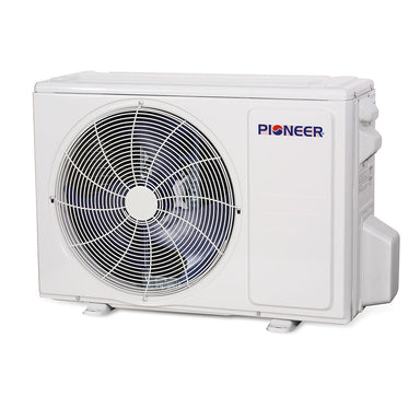 Pioneer® 9,000 BTU 20 SEER2 8-Way Compact Cassette Mini-Split Air Conditioner Heat Pump System Full Set 230V FRONT VIEW