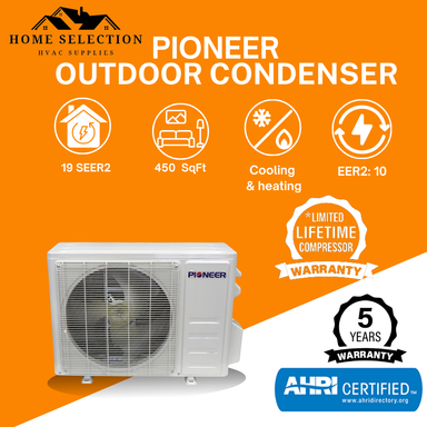 Pioneer® Diamante Pro Series 12,000 BTU 19 SEER2 Ductless Mini-Split Air Conditioner Inverter+ Heat Pump Full Set 230V with 16 Ft. Kit benifits