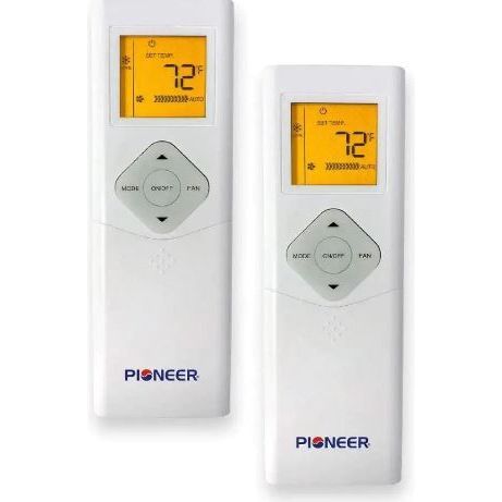 Pioneer Dual 24000 BTU 2-Ton 21.5 SEER Multi (2) Zone Wall Mount Air Conditioner Heat Pump 230-Volt REMOTE CONTROLS