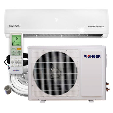 Pioneer® Hyperformance™ 12,000 BTU 23.5 SEER2 Ductless Mini Split Inverter++ Energy-Star Wi-Fi Air Conditioner Hyper Heat Pump Full Set 230V COMPLETE SET