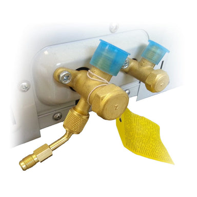 Pioneer Mini Split System Converter Adapter for Charging/Vacuuming Port, from 5/16" SAE to 1/4" SAE ACTUAL PHOTO