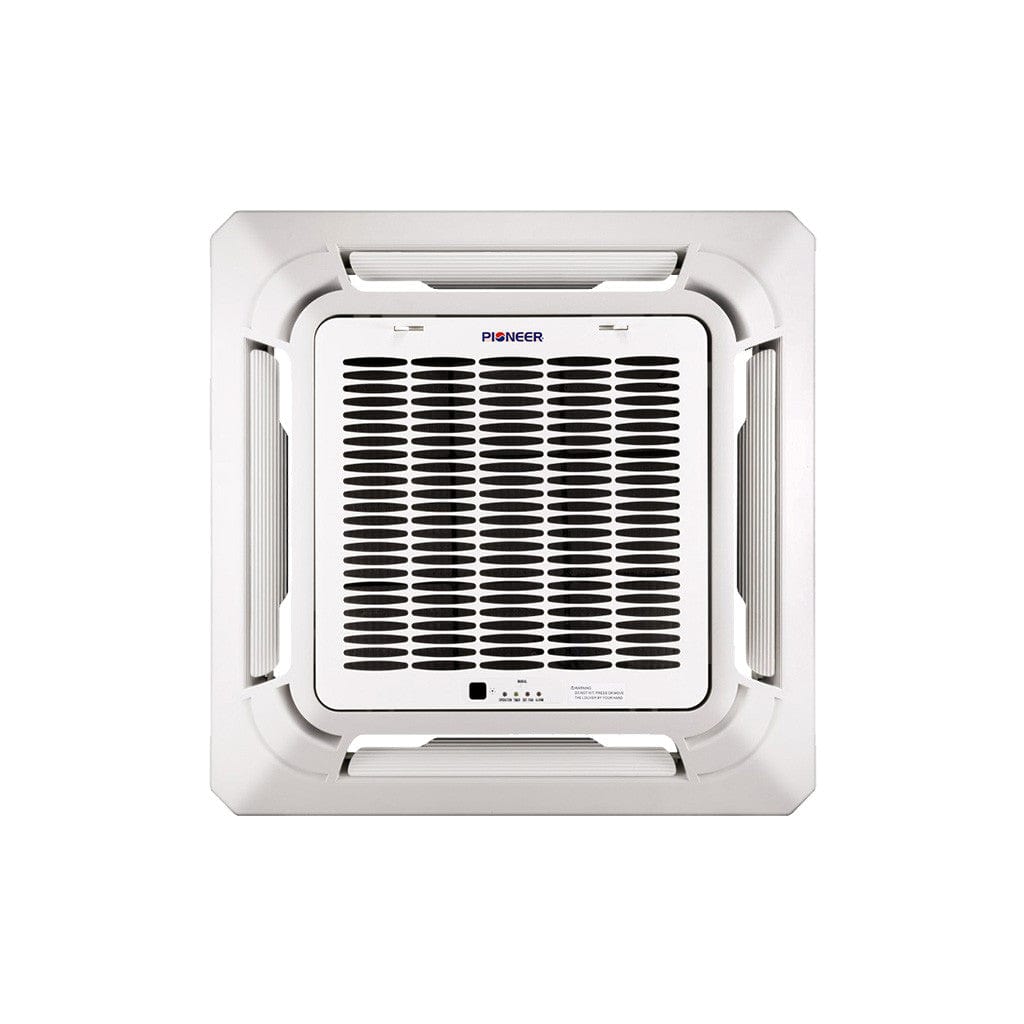 Pioneer® Multi Zone 12,000 BTU Quantum Series Ceiling Cassette Indoor Section Split Inverter++ Air Conditioner Heat Pump 230V FRONT VIEW