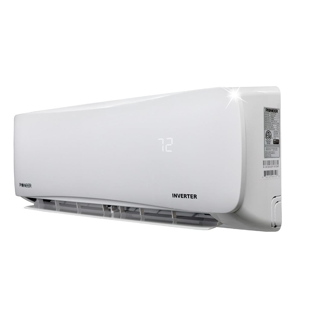 Pioneer® Multi Zone 12,000 BTU Quantum Series Wall Mount Indoor Section Split Inverter++ Air Conditioner Heat Pump 230V SIDE VIEW