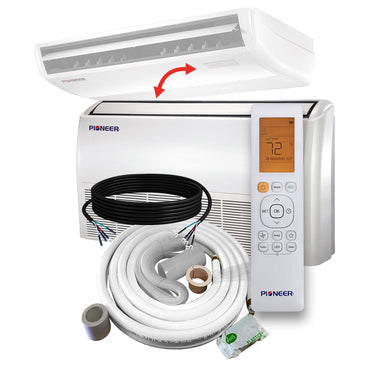 Pioneer® Multi Zone 24,000 BTU Quantum Series Floor-Ceiling Mount Indoor Section Split Inverter++ Air Conditioner Heat Pump 230V COMPLETE SET