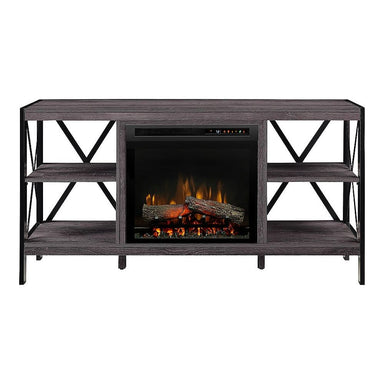 Ramona Electric Fireplace TV Stand in Autumn Bronze FRONT VIEW