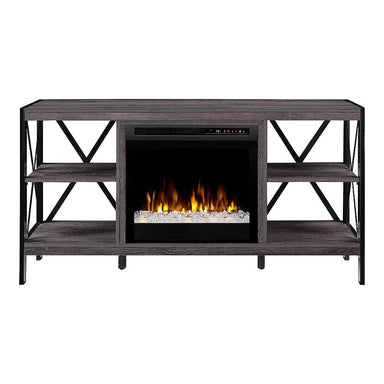 Ramona Electric Fireplace TV Stand in Autumn Bronze FRONT VIEW