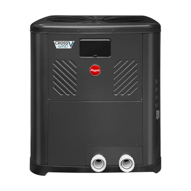 Raypak 85K BTU Crosswind V 4550 Heat Pump Heater, w/Wi-Fi & Titanium Heat Exchanger, TWPH-4550EHT08, 15K gal FRONT VIEW