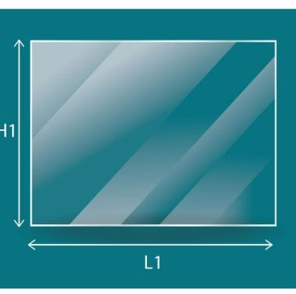 Replacement glass for Invicta Nelson and Aaron Doubled glass fireplaces AX606128A