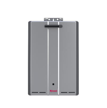 Rinnai SE+ Series with Smart-Circ™ 9 GPM Outdoor Condensing Tankless Water Heater with Recirculation (RSC160E) FRONT VIEW