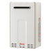 Rinnai High Efficiency Residential 150,000 BTU Natural Gas Exterior Tankless Water Heater, V65eN FRONT AND SIDE VIEW