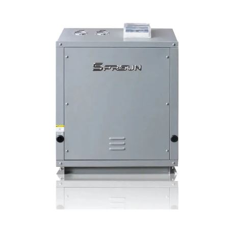 SPRSUN 10-25KW High COP Ground Source Geothermal Heat Pump for Hot Water & Floor Heating FRONT VIEW