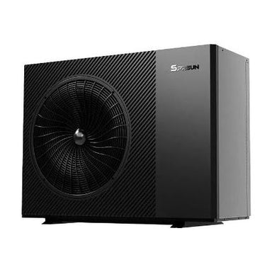 SPRSUN R290 Greenergy Pro Series - 9-12KW ERP A+++ DC Inverter Air Source Heat Pumps FRONT AND SIDE VIEW