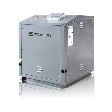 SPRSUN 2019 New 10KW-25KW Water Source Heat Pump for Hot Water and Floor Heating FRONT AND SIDE VIEW