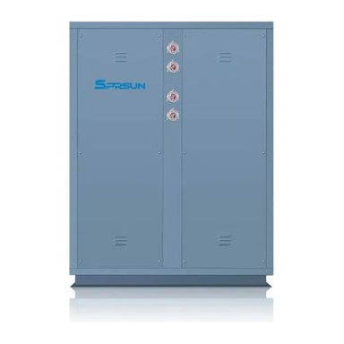 SPRSUN 39KW-100KW Commercial Water to Water Open Loop Heat Pump for DHW and Room Heating FRONT VIEW