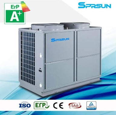 SPRSUN Combo Series - 28KW-40KW -25℃ EVI Air Source Heat Pump for Cold Weather Hot Water & Underfloor Heating