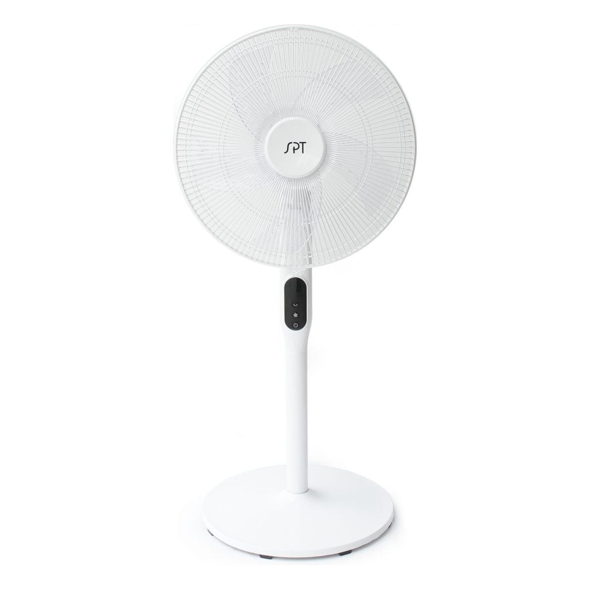 SPT DC-Motor Energy Saving Stand Fan with Remote and Timer – Piano White