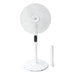 SPT DC-Motor Energy Saving Stand Fan with Remote and Timer – Piano White FRONT VIEW